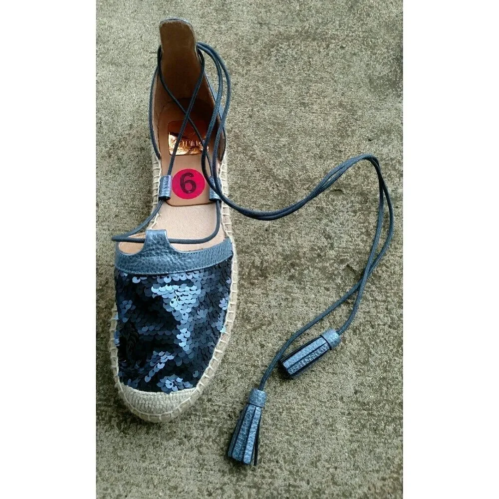 New Kanna sequin open espadrilles